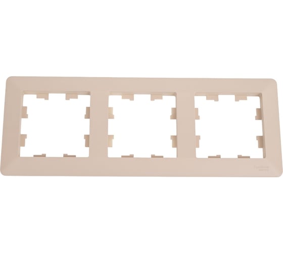 Изображение товара 3-постовая рамка Systeme Electric ATLASDESIGN AIR ПЕСОЧНЫЙ/дымчатый белый ATN221203