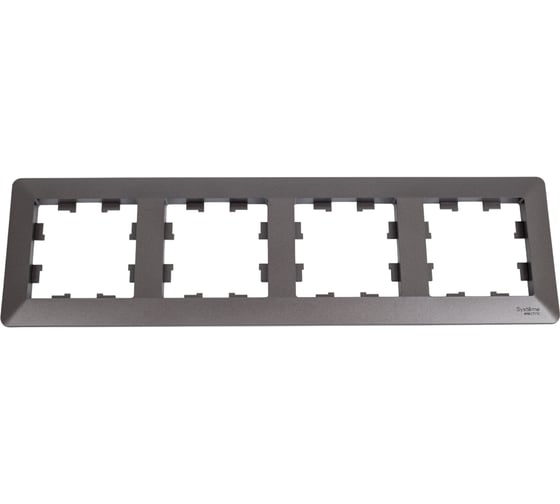 Изображение товара 4-постовая рамка Systeme Electric ATLASDESIGN AIR МОККО/дымчатый черный ATN220604