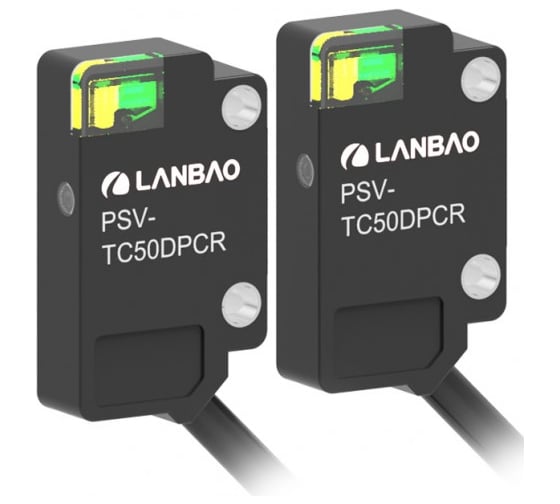 Изображение товара Оптический датчик барьерный (приёмник) Lanbao PSV-TC50DPOR-S, Sn=500 мм, PNP NO10...30DC, кабель 2м, 07-00039986