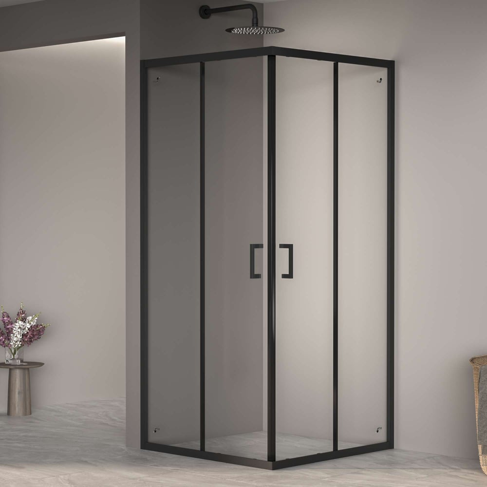 Изображение товара Душевой уголок RGW Passage PA-030-B 90x90x195 см, черный, прозрачное стекло