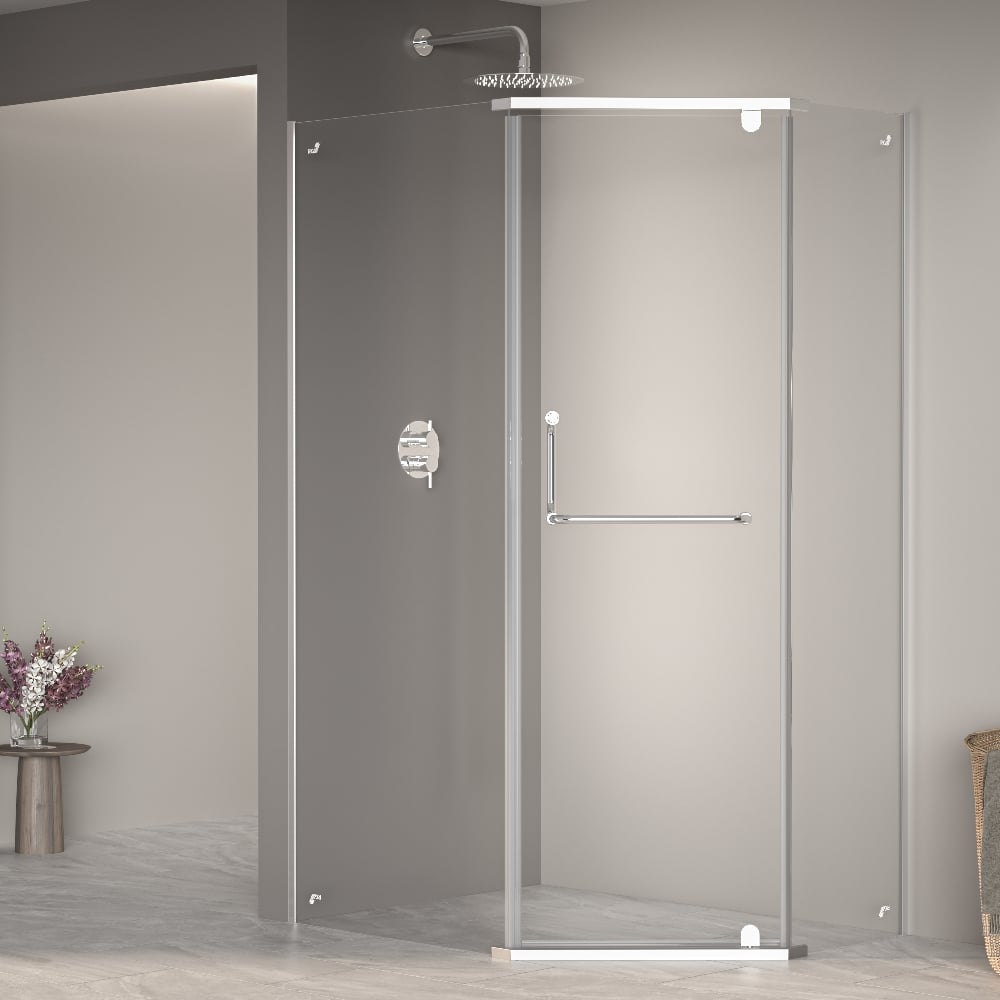 Изображение товара Душевой уголок RGW 90*100*195 PA-091, трапециевидный, хром, 6 мм стекло