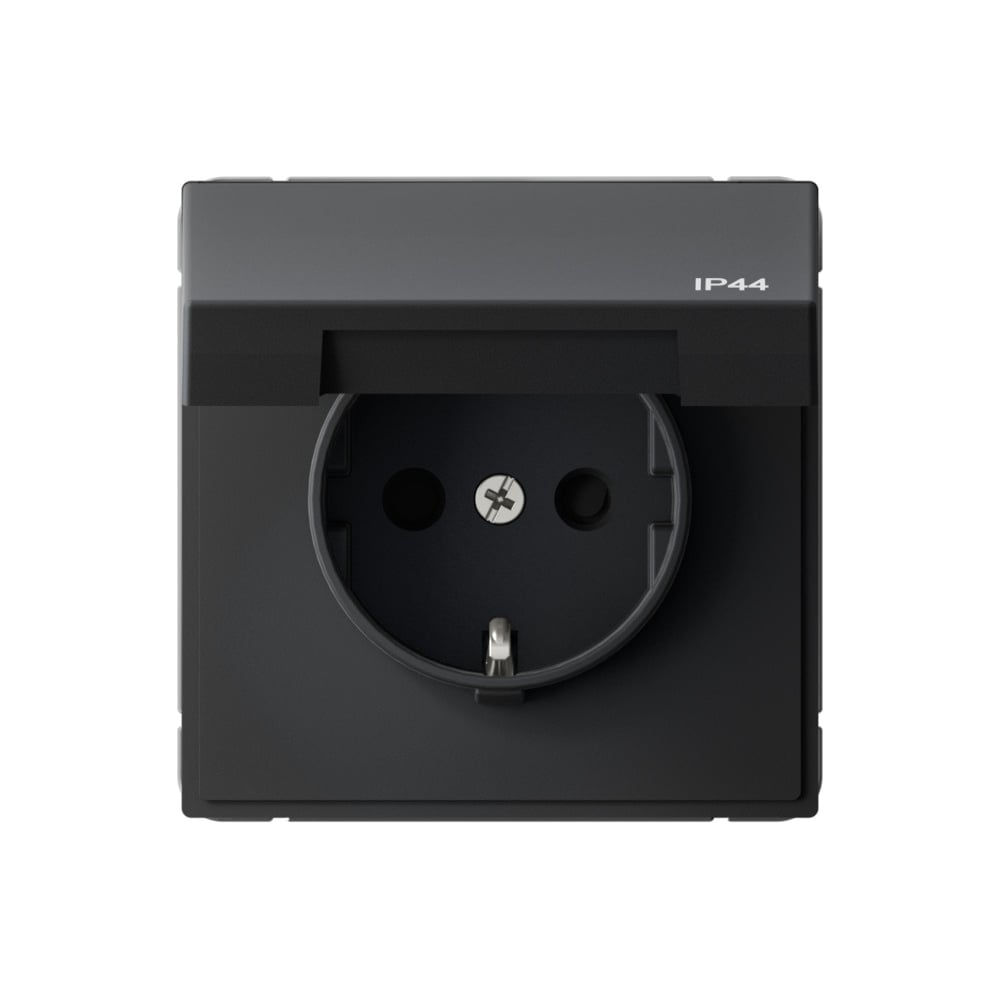 Изображение товара Розетка с заземлением со шторкой Systeme Electric ArtGallery 16 А IP44