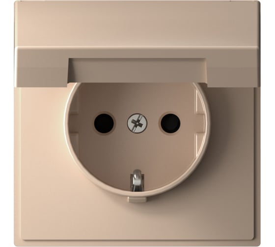 Изображение товара Розетка с заземлением со шторкой Systeme Electric ArtGallery, 16 А, IP20, механизм, быстрозажимная клемма, ПЕСОЧНЫЙ GAL001246S
