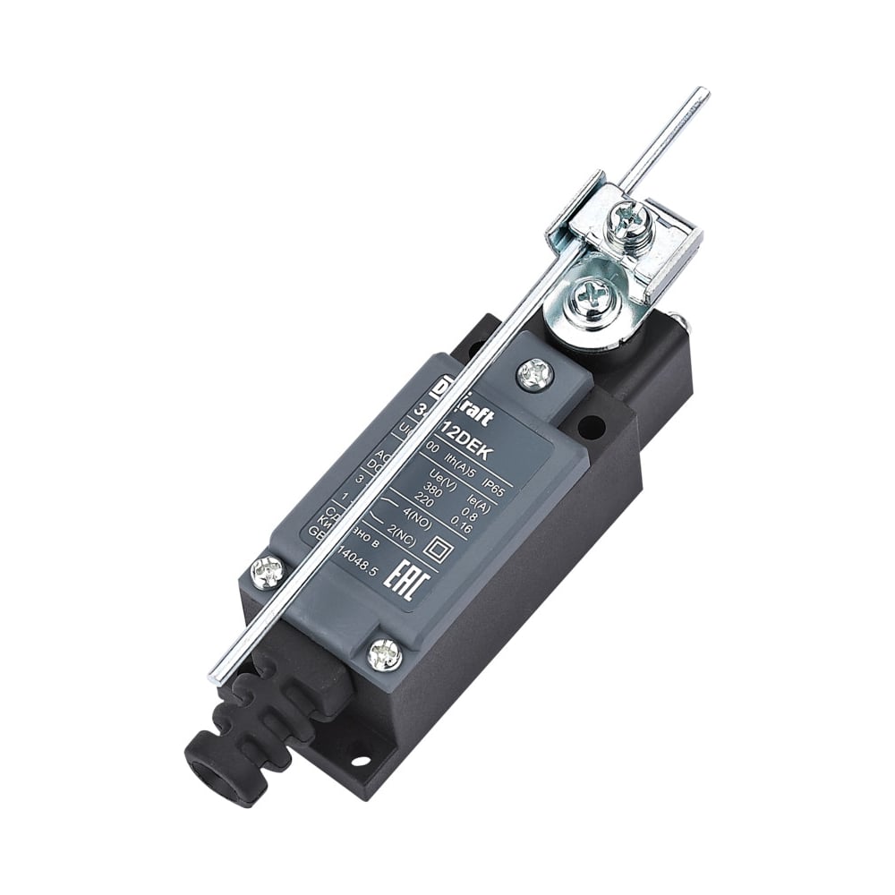 Изображение товара Концевой пластиковый выключатель Dekraft 34012DEK вращающийся регулируемый