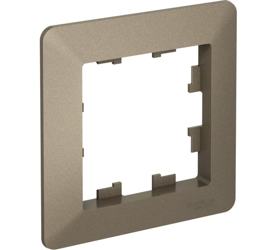 Изображение товара Рамка Systeme Electric ATLASDESIGN AIR 1-постовая, ШАМПАНЬ/дымчатый черный ATN220501