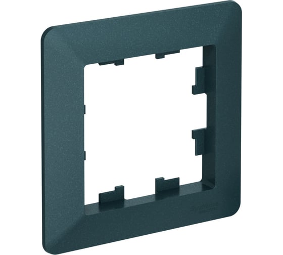 Изображение товара Рамка Systeme Electric ATLASDESIGN AIR 1-постовая, ИЗУМРУД/дымчатый черный ATN220801