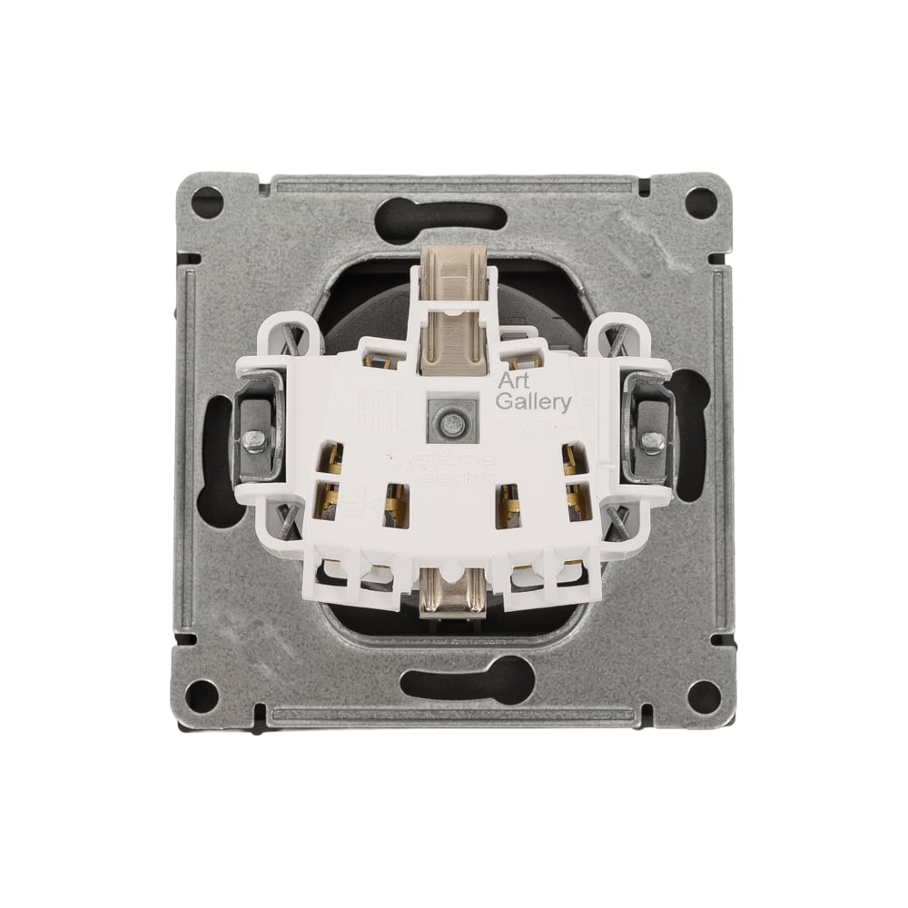 Изображение товара Розетка Systeme Electric ARTGALLERY с заземлением 16А IP20 сталь