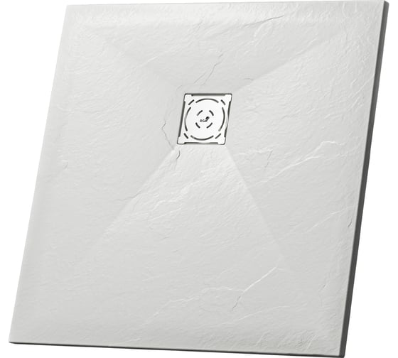 Изображение товара Душевой поддон RGW 100х100х3 ST-0100W белый/квадрат O 90 мм, каменный 16152010-01