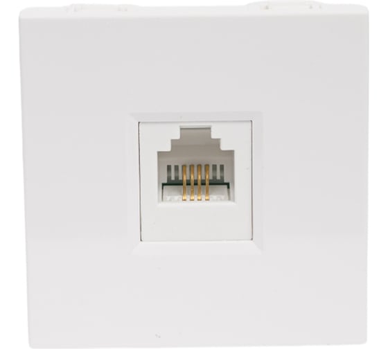 Изображение товара Розетка телефонная Systeme Electric В45 С/У для кабель-канала, белый RIN-144T-B