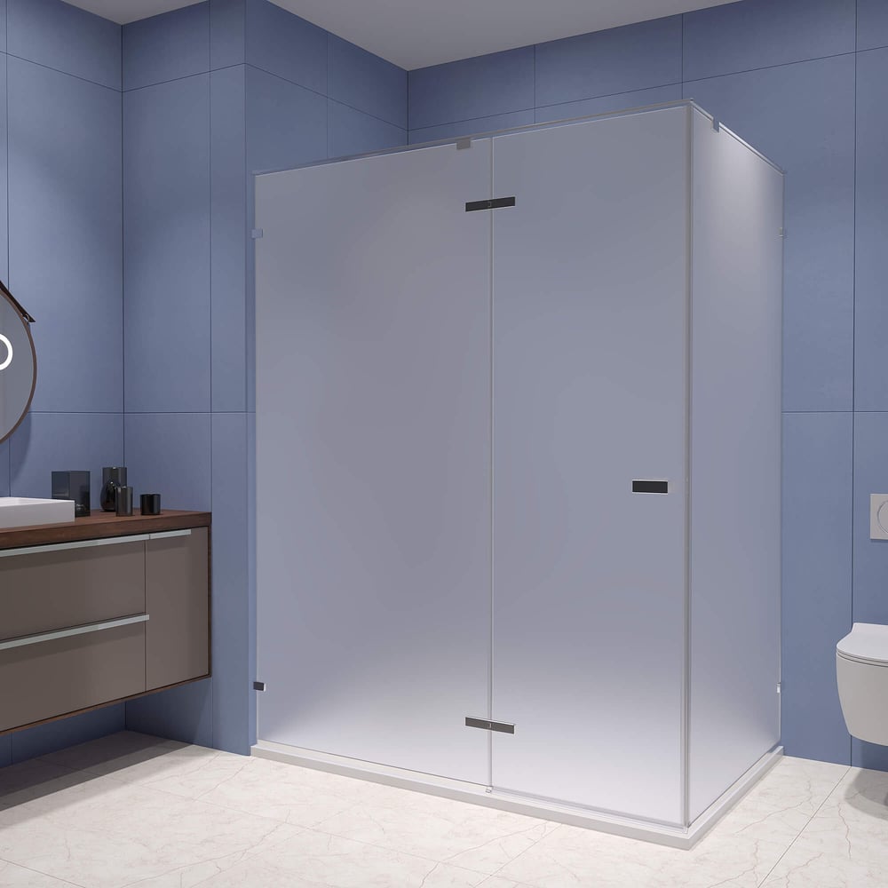 Изображение товара Душевой уголок RGW 120*90*200 SV-040 с матовым стеклом и хромированным профилем