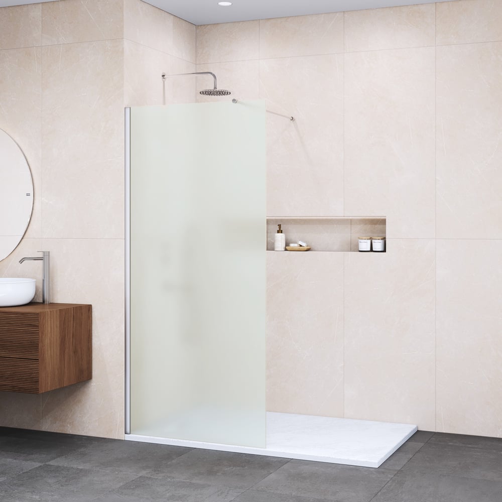 Изображение товара Душевая перегородка RGW 110x195 мм WA-002 матовое стекло хром профиль