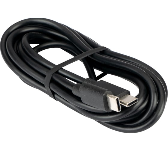 Изображение товара Зарядный кабель AURA Type-C - Type-C 5A, черный, 2 м TPC-C02B