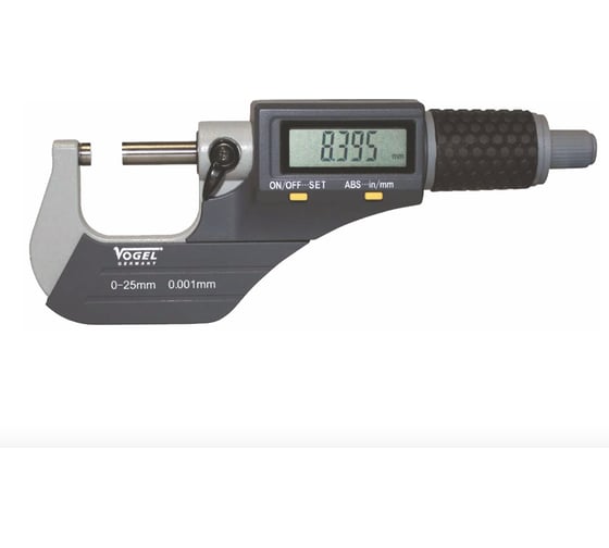 Изображение товара Микрометр цифровой Vogel 0-25x0.001 IP40 ABS 231061