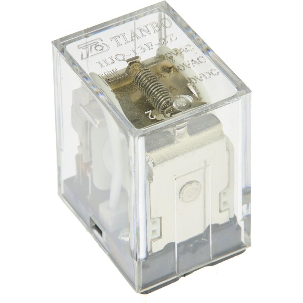Изображение товара Электромагнитное реле Tianbo HJQ-13F 2Z 220VAC 10A 2 CO 40 шт/уп