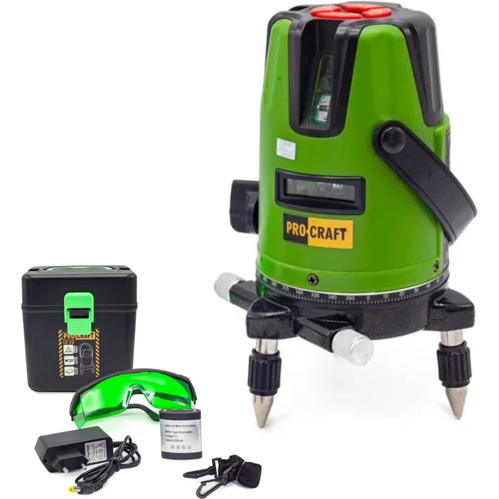 Изображение товара Лазерный уровень PROCRAFT Green Line LE-3D LE3D
