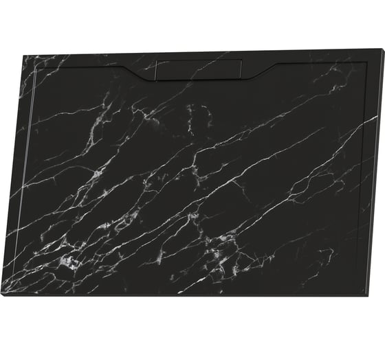 Изображение товара Душевой поддон RGW 80х100х3,5 STE-108MB черный мрамор/прямоугольный, каменный (S-14) 52342810-14