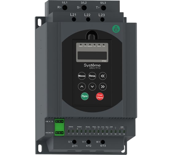 Изображение товара Устройство плавного пуска Systeme Electric STS22 15 кВт 400В без встр. байпасного контактора STS22D15N4