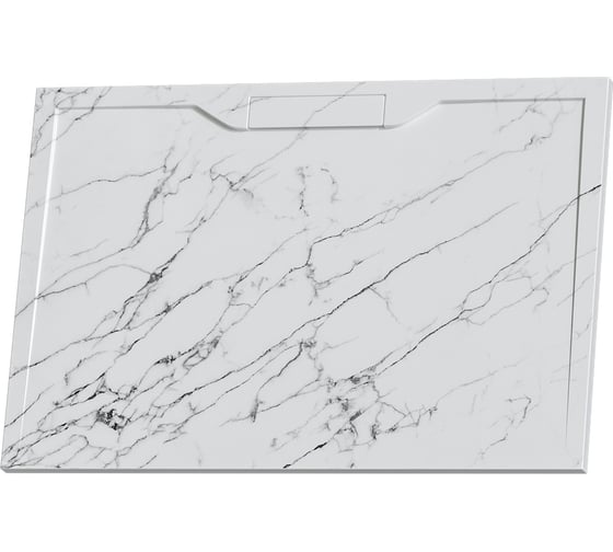 Изображение товара Душевой поддон RGW 80х100х3,5 STE-108MW белый мрамор/прямоугольный, каменный (S-14) 52342810-15