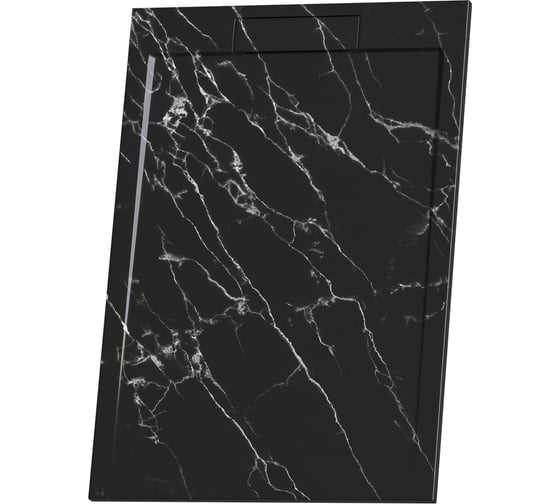 Изображение товара Душевой поддон RGW 80х100х3,5 STL-108MB черный мрамор/прямоугольный, каменный (S-14) 52212810-14