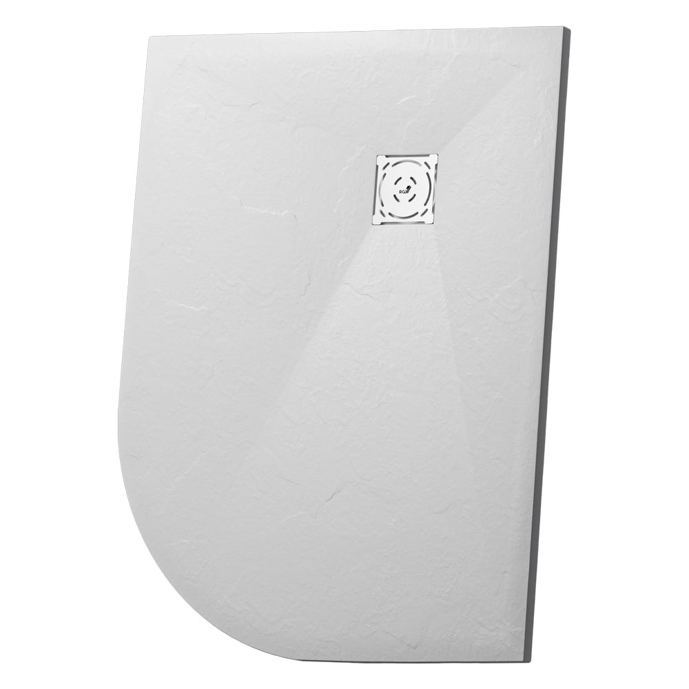 Изображение товара Душевой поддон RGW 80х120х2,5 асимметричный из искусственного камня