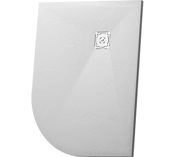 Изображение товара Душевой поддон RGW 80х120х2,5 ST/AL-0128W белый/асимметричный O 90 мм, каменный 16154128-01L