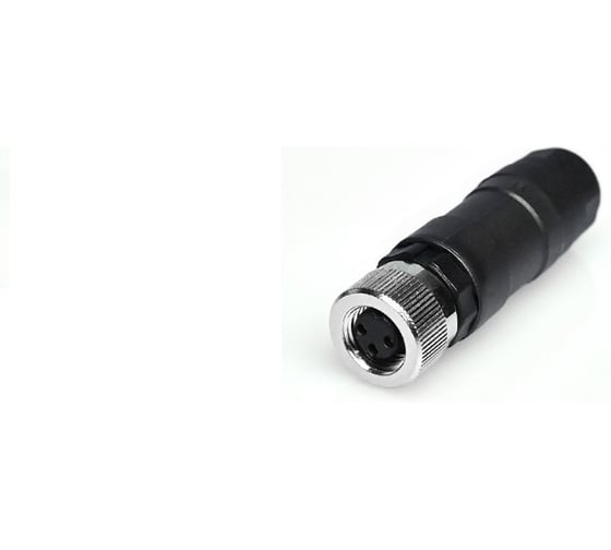 Изображение товара Соединитель клеммный VELLEDQ M8-F03T, Розетка, Прямой с клеммником, Пластик 3-PIN IP6560 AC/DC, 08-00024639