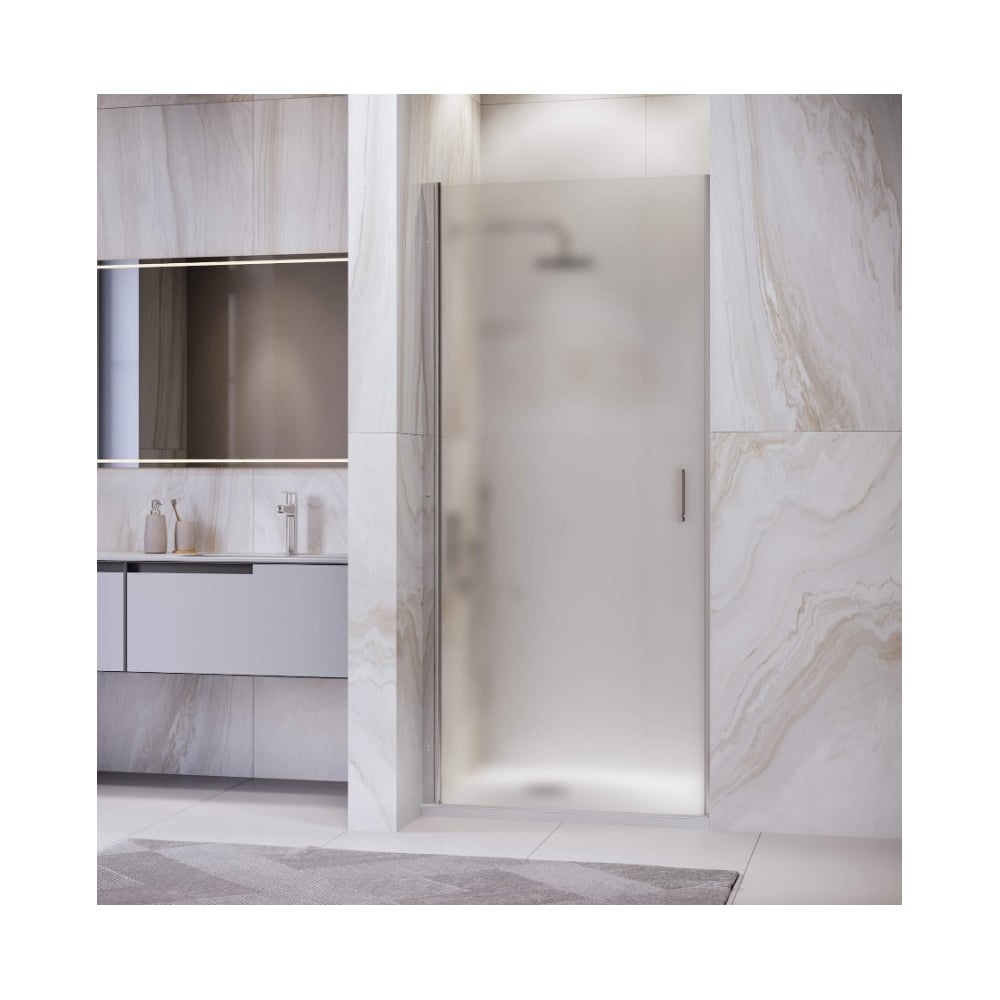 Изображение товара Душевая дверь RGW LE-003 60x195 см стекло матовое хром профиль распашная