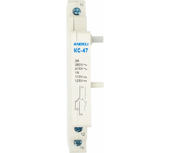 Изображение товара Контакт аварийный ANDELI AK-3 на DIN-рейку для ADB3-63 ADL02-240