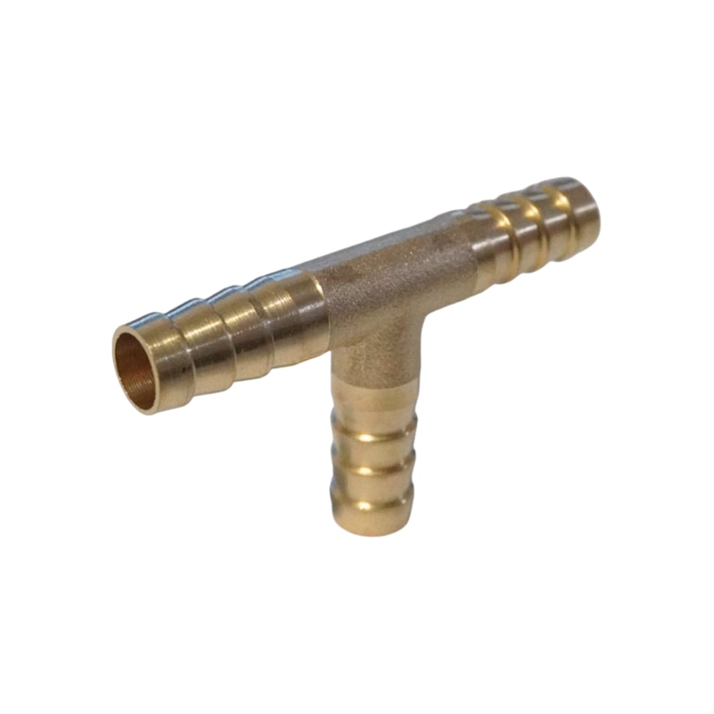 Изображение товара Штуцер соединительный WIEDERKRAFT Т-образный елочка для шлангов 8 мм, латунь WDK-23PHB
