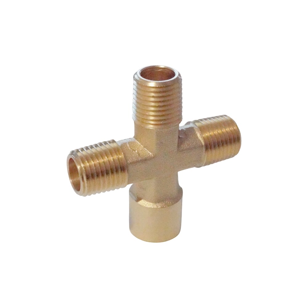 Изображение товара Фитинг WIEDERKRAFT X-образный латунь 1/4 PT внутр/внутр резьба