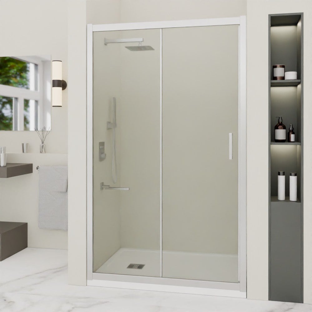 Изображение товара Душевая дверь RGW 180*195 PA-016 раздвижная прозрачная анодированный алюминий Изображение товара Душевая дверь RGW 180*195 PA-016 раздвижная прозрачная анодированный алюминий