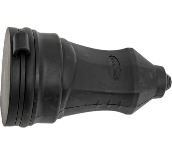 Изображение товара Розетка кабельная Systeme Electric MultiSet 2К+З, каучуковая, 16А, 250В, IP44, черная MST4002BK