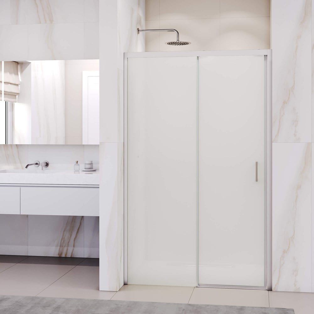 Изображение товара Душевая дверь RGW 140x195 раздвижная стеклянная хром/матовая 6 мм