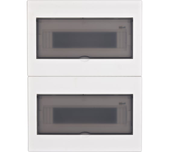 Изображение товара Корпус встраиваемый Dekraft прозрачная дверца 2 ряда 26 мод. IP41 ЩРВ-М 31076DEK