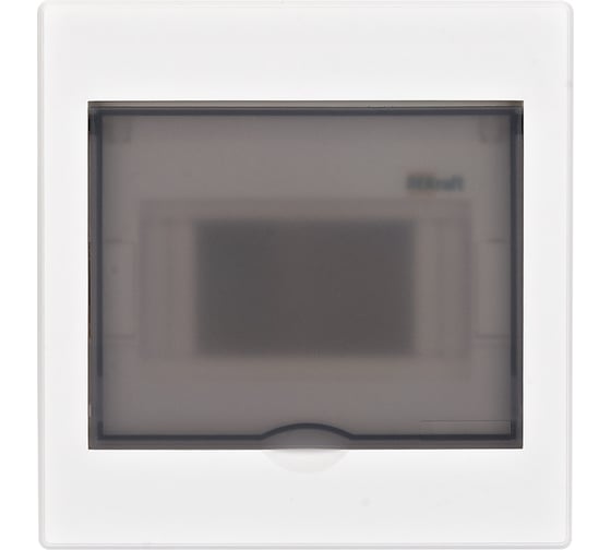 Изображение товара Корпус пластиковый Dekraft встраиваемый прозрачная дверца 1 ряд 6 мод. IP41 ЩРВ-П 31051DEK