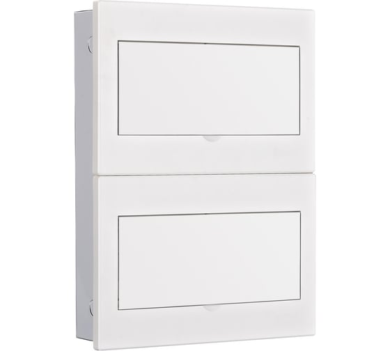 Изображение товара Корпус встраиваемый Dekraft белая дверца 2 ряда 26 мод. IP41 ЩРВ-М 31106DEK