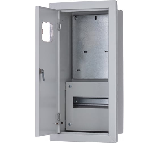 Изображение товара Корпус металлический учетный встраиваемый Dekraft 550x280x160 3-фазн. 9 мод. IP31 ЩРУВ-3/9 30306DEK