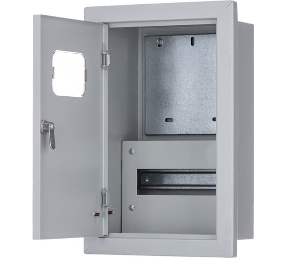 Изображение товара Корпус металлический учетный встраиваемый Dekraft 430x280x160 1-фазн. 9 мод. IP31 ЩРУВ-1/9 30305DEK