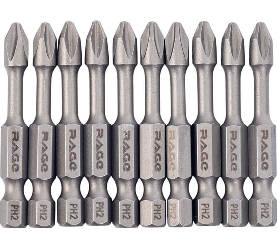 Изображение товара Торсионные биты RAGE IMPACT PH2 x 50 мм 10 шт 554281