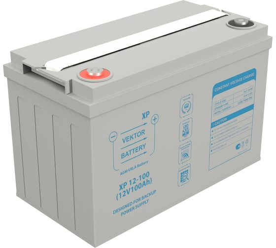 Изображение товара Аккумуляторная батарея Vektor Energy VEKTOR BATTERY XP 12-100 41616