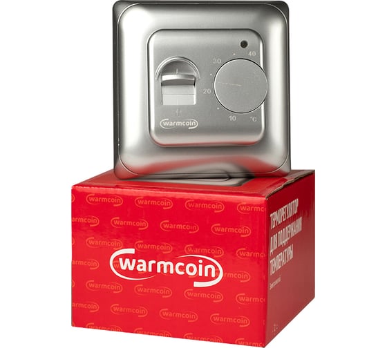 Изображение товара Терморегулятор механический Warmcoin W70 серебро Термостат_RTC_70.26_серебро