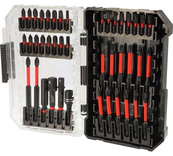 Изображение товара Набор бит SGS PH/PZ/TORX/HEX/PLUS-MINUS S2 42шт 63-42C SGS63-42C