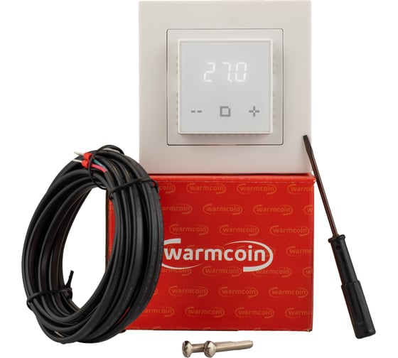 Изображение товара Терморегулятор программируемый c Wi-Fi Warmcoin W400i белый W400i_WIFI_белый