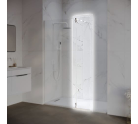 Изображение товара Боковая панель RGW 30*195 Z-070-W Белый/Прозрачное/6 мм (Easy) 352207003-15