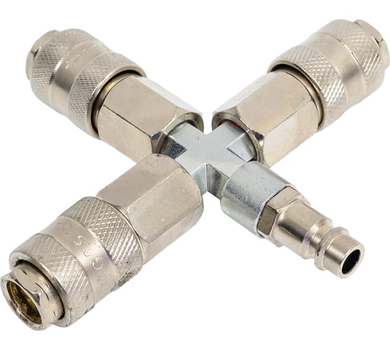 Изображение товара Разветвитель пневматический BlackWeld на 3 выхода, со штуцером 3304bw