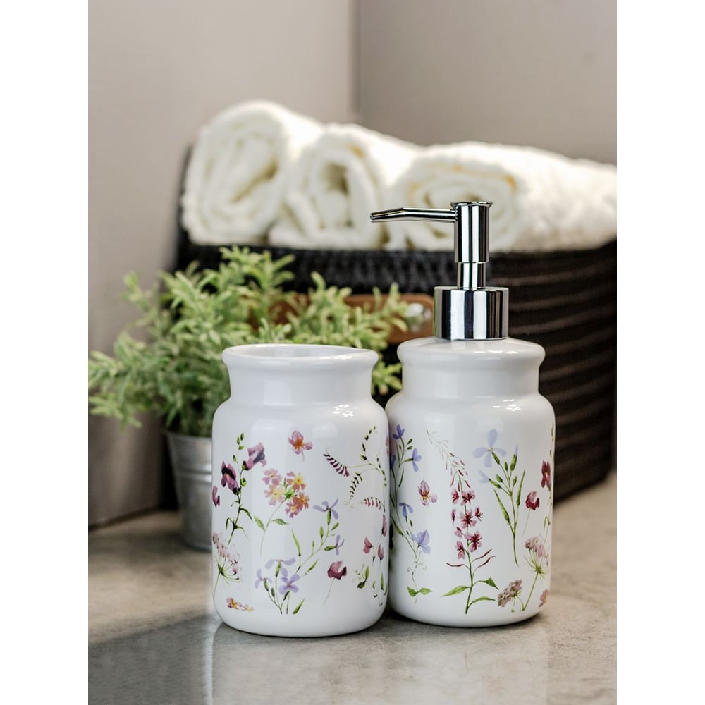 Изображение товара Комплект настольный для ванн Bath Plus Fiori SET2 W-CE2074AA-SET2 из керамики белого цвета