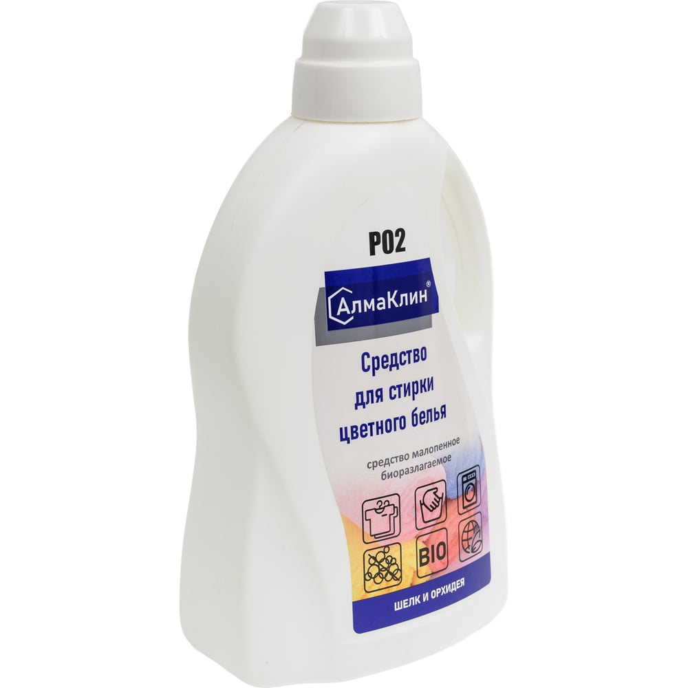 Изображение товара Средство для стирки цветного белья АлмаКлин P02, гель 1,5 л