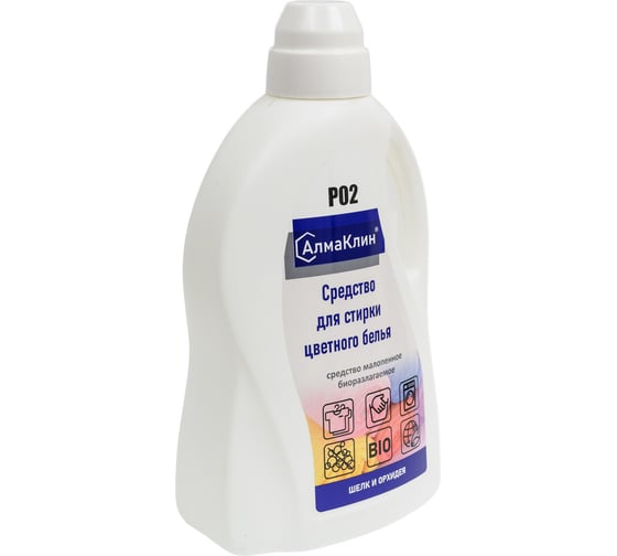 Изображение товара Средство для стирки цветного белья  ООО "БАЗОВАЯ ДЕЗИНФЕКЦИЯ" АлмаКлин P02, 1,5 л. P02-Ш/О-1,5Л