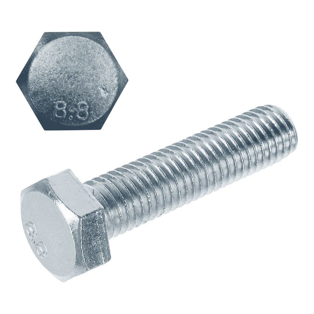 Изображение товара Болты Море-Метизов DIN 933 8.8 цинк M8x25 мм, 50 шт.