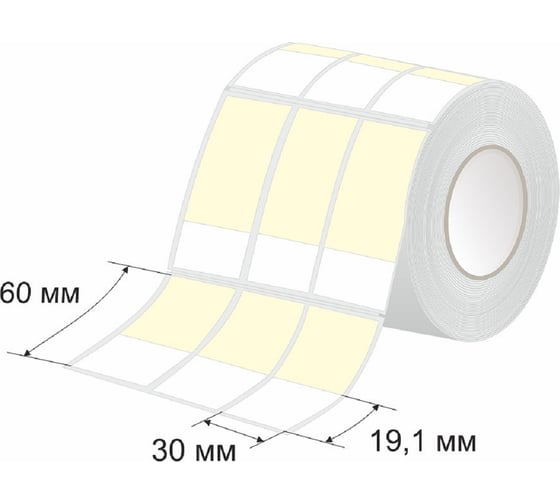 Изображение товара Этикетка для кабеля и провода SOFMIX СЛМ.ТТ.30.60 3000 шт. рул 101687